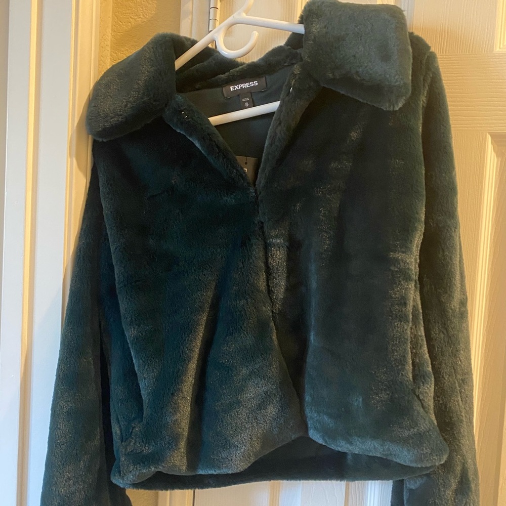 Express lux faux fur jacket